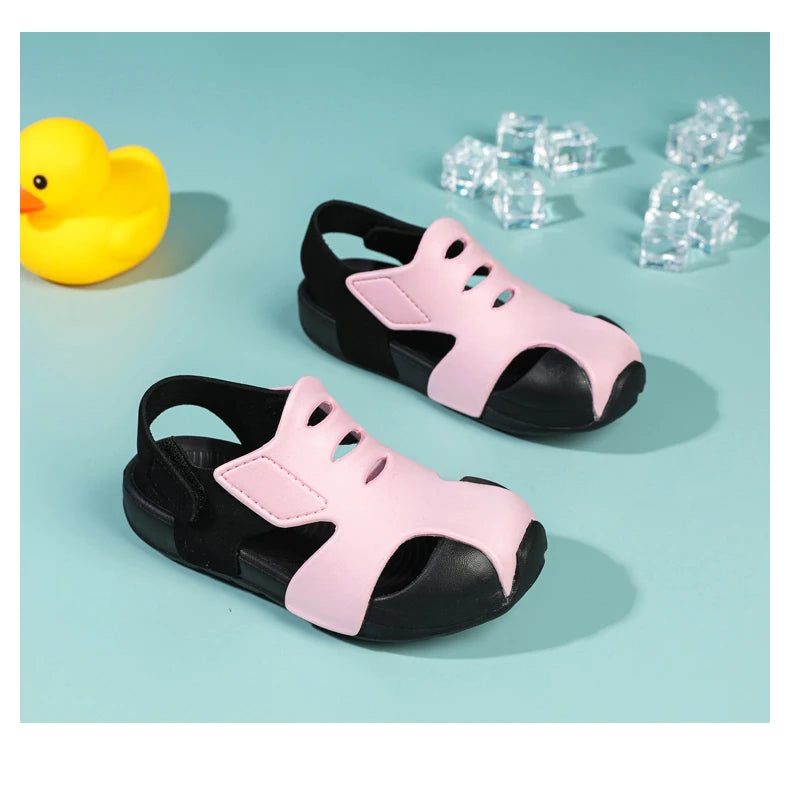 Kids’ Summer Sandals – Candy Color, Breathable Mesh Shoes