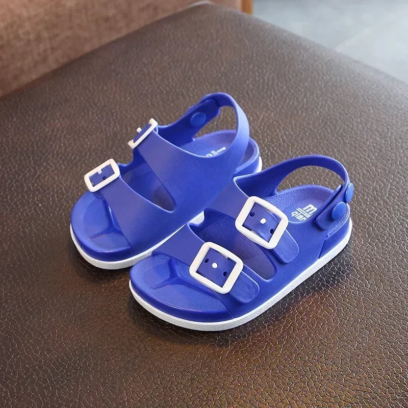 Kids Summer Sandals – Soft Lightweight Closed-Toe Beach Shoes