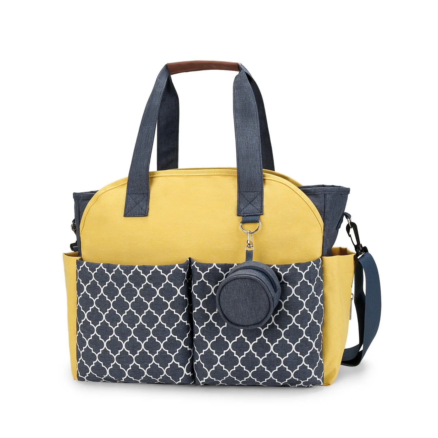 Diaper Bag Tote – Waterproof, Portable Baby Changing Bag with Shoulder Strap for Moms