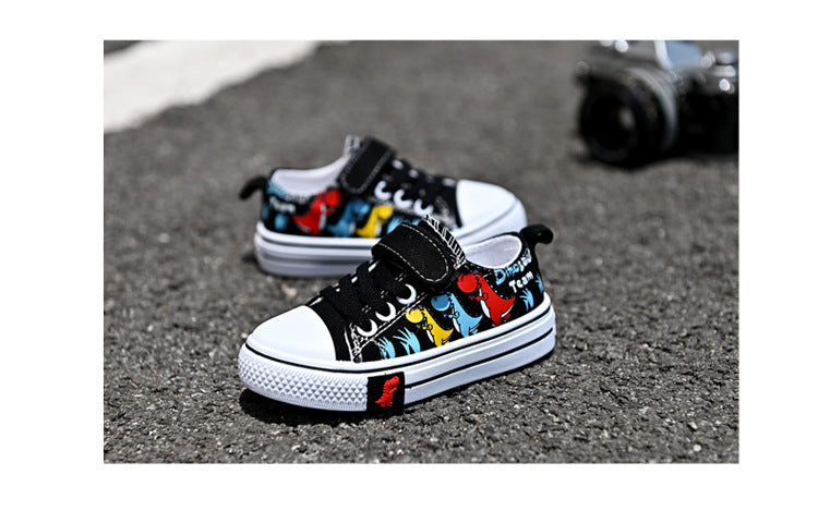 Kids Canvas Shoes – Breathable Low-Top Casual Sneakers