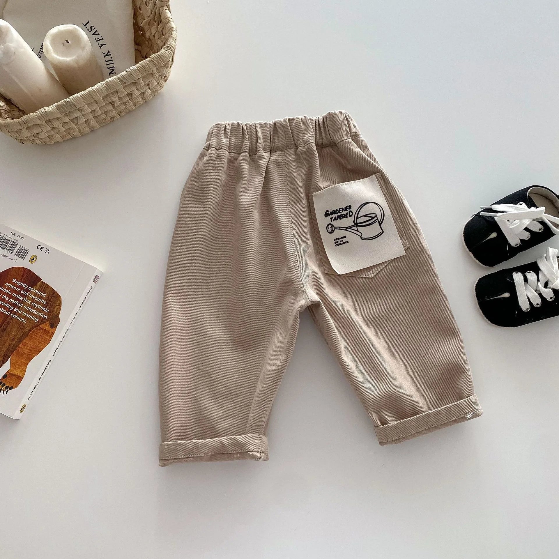 Kids Spring Striped Denim Pants (0–5Y)