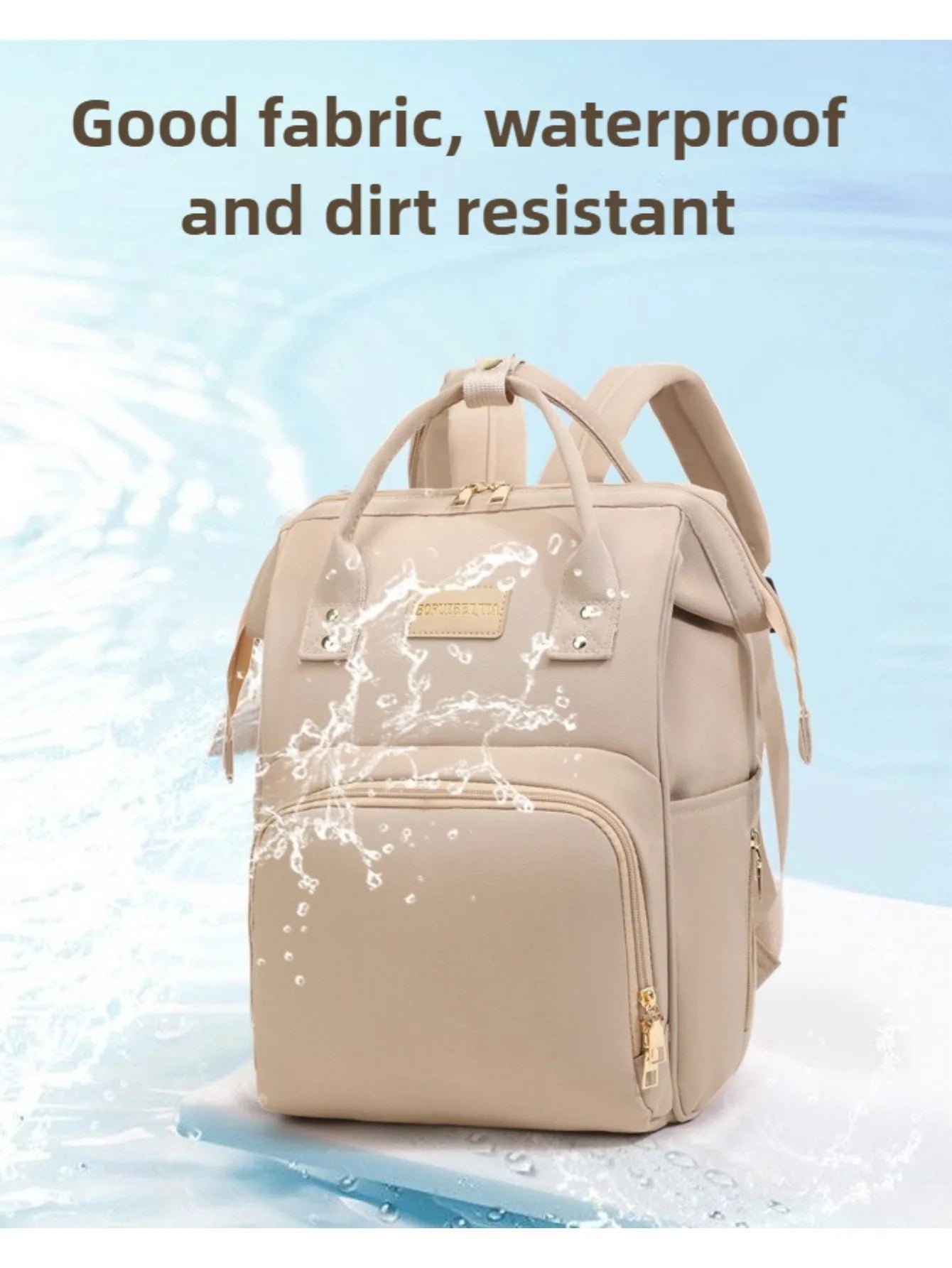 Baby Travel Diaper Backpack – Large Capacity Mommy Handbag for Baby Care & Outdoor Travel