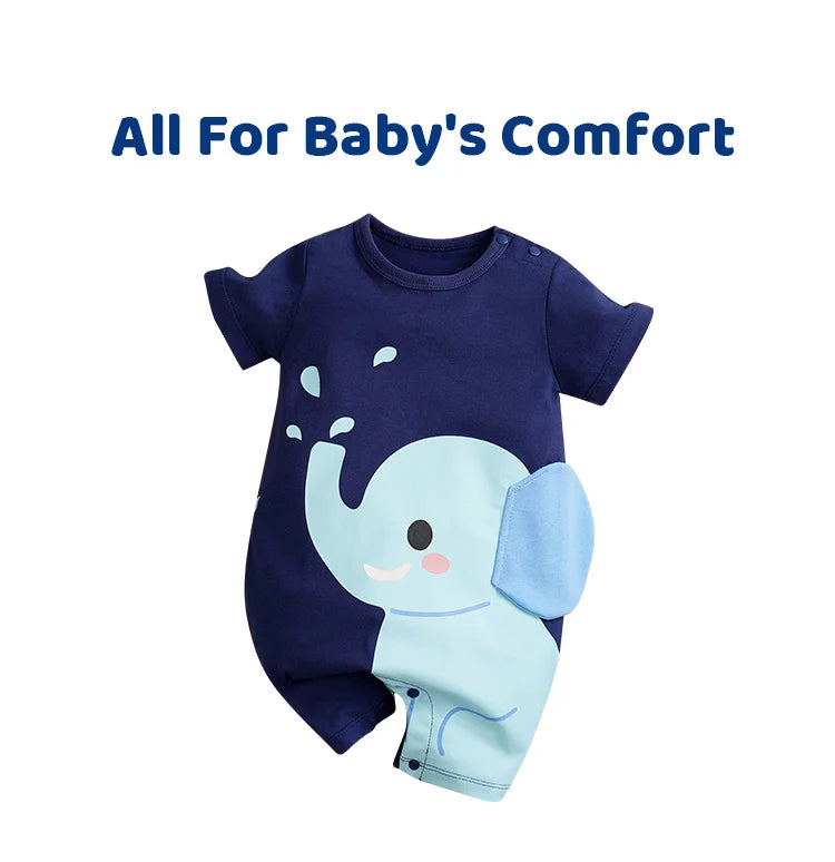 0-18 Short Sleeved Baby Jumpsuit