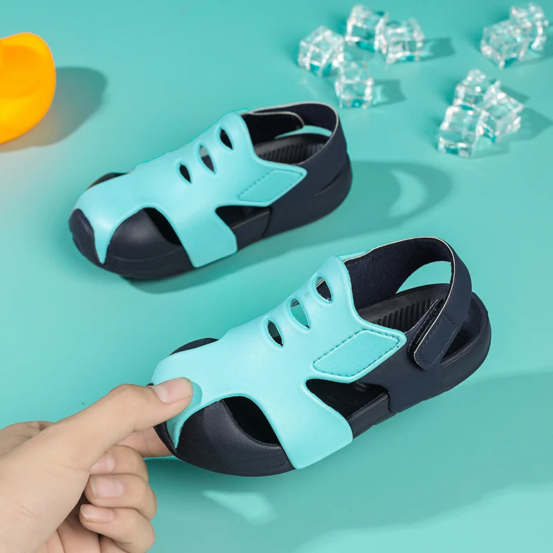 Kids’ Summer Sandals – Candy Color, Breathable Mesh Shoes