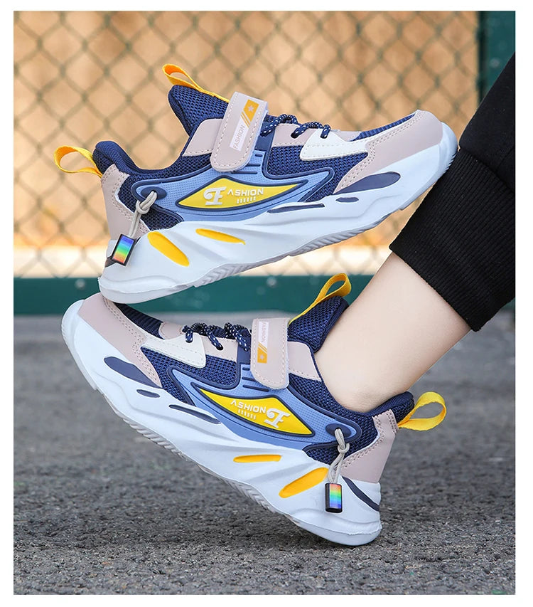 Kids Mesh Sneakers – Breathable Non-Slip Running & Casual Shoes