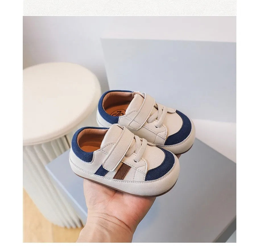 Soft Leather Baby Sneakers 0-3 Years
