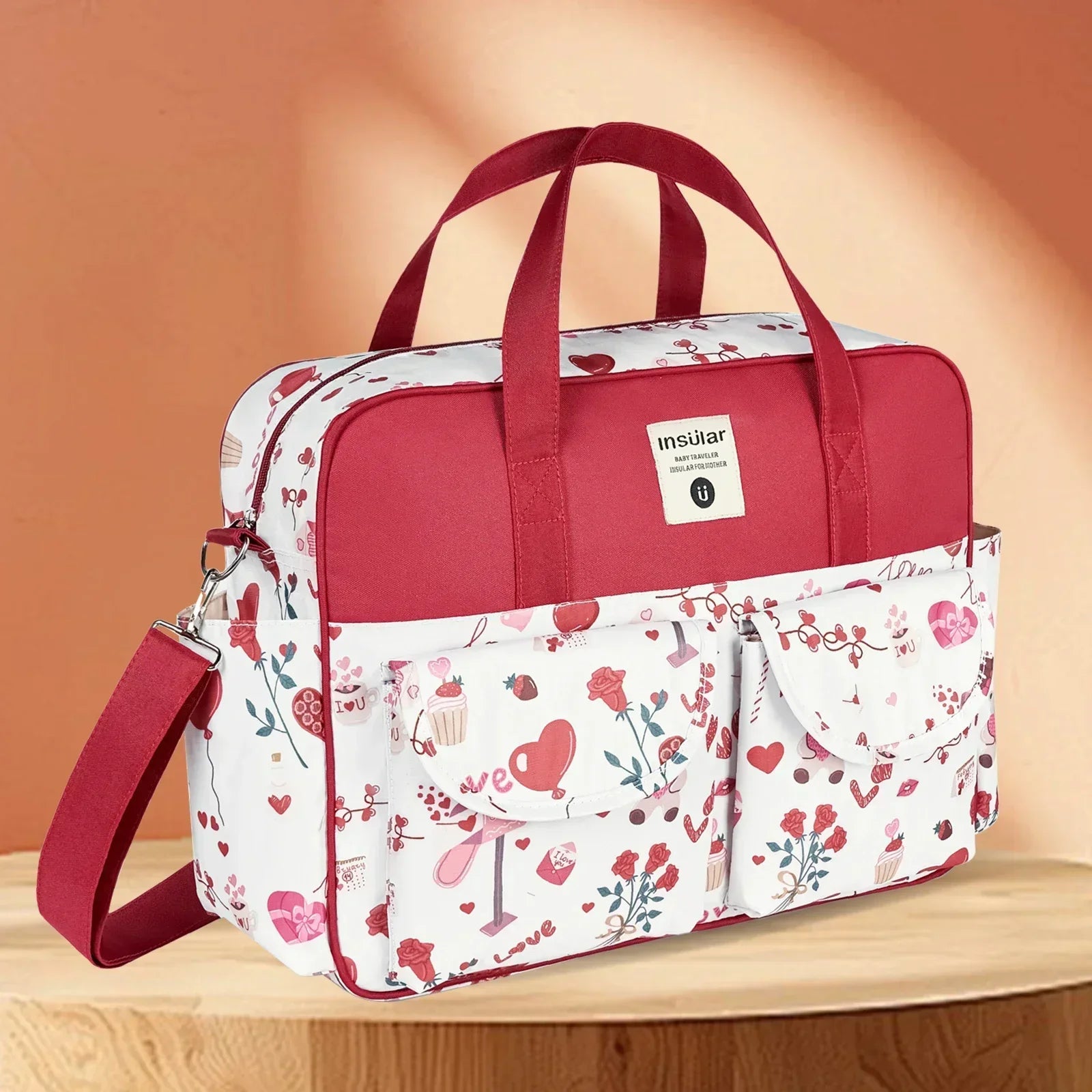 New Mummy Bag – Small Size, Lightweight, Waterproof, Multi-Functional Baby Diaper Crossbody Bag