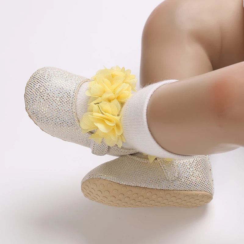 Baby Shoes (0–18M) – Plush Soft Bow Casual Sneakers