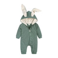 Baby Romper 3–18M, Cartoon Hooded Long Sleeve Jumpsuit