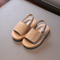 Kids’ Summer Sandals – Open Toe PU Leather (Ages 1–6)