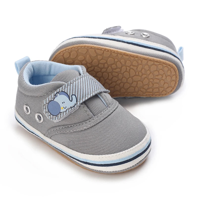 Baby First-Step Shoes (0–18M) – Soft Sole Non-Slip PU Leather Sneakers