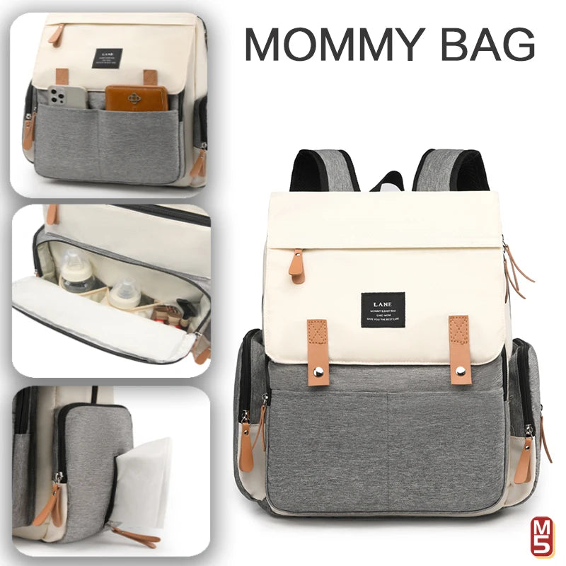 Travel Backpack for Moms – Large Capacity Waterproof Diaper & Baby Stroller Bag