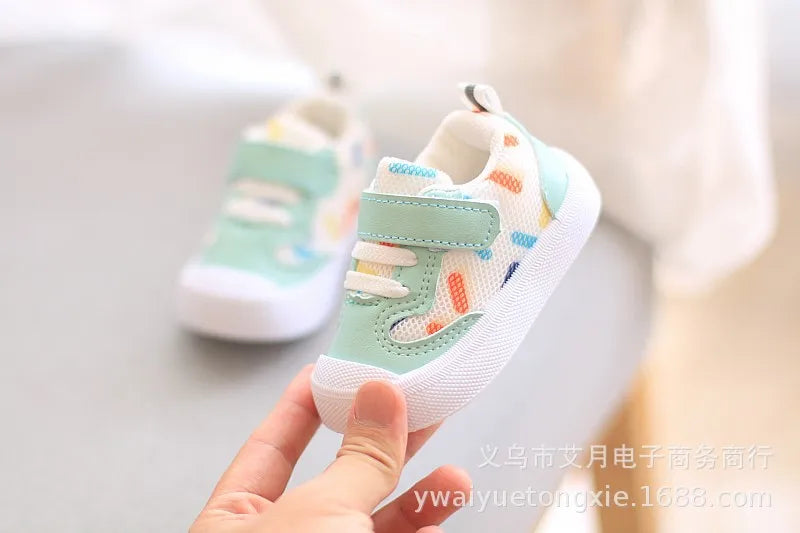 Kids’ Soft-Soled Sneakers – Casual Mesh Walking Shoes