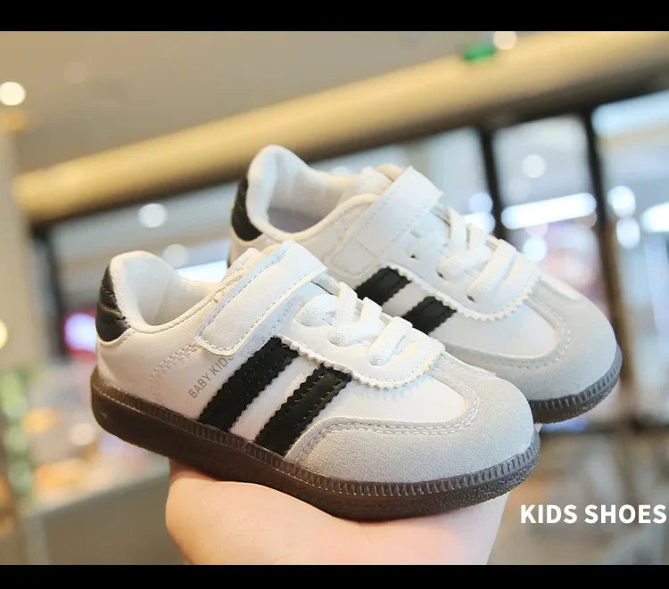 Kids’ Sneakers – Soft-Soled, Hook & Loop Casual Shoes