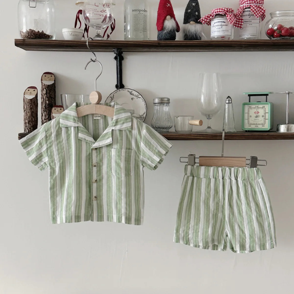 Striped Shirt & Shorts Girls  0-3Y - 2Pcs