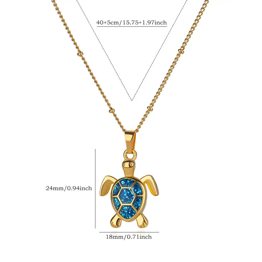 Turtle Spirit Pendant Necklaces For Women