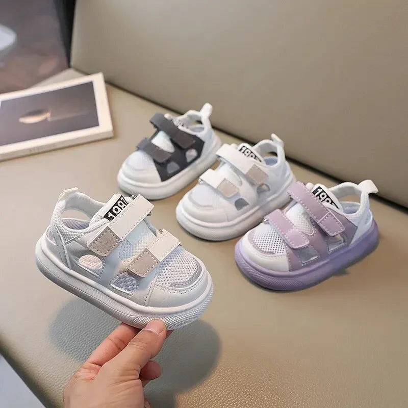 Kids Summer Mesh Sandals – Breathable Hollow-Out Sport Shoes