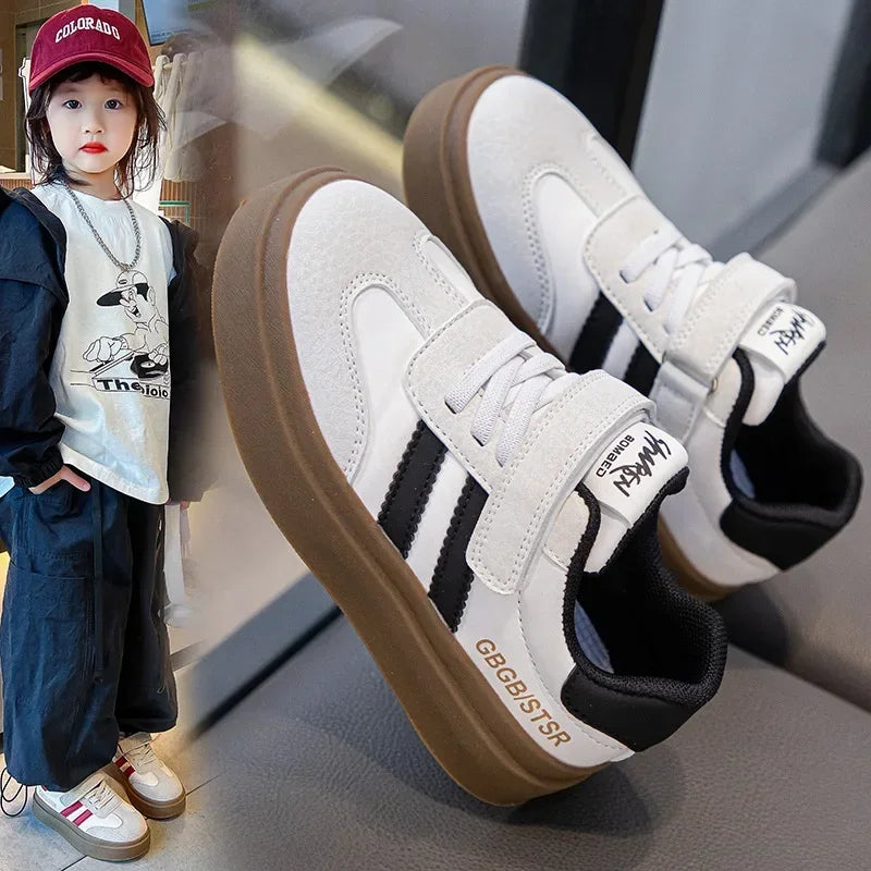 Kids Casual Sneakers – Breathable Anti-Skid Slip-On Shoes