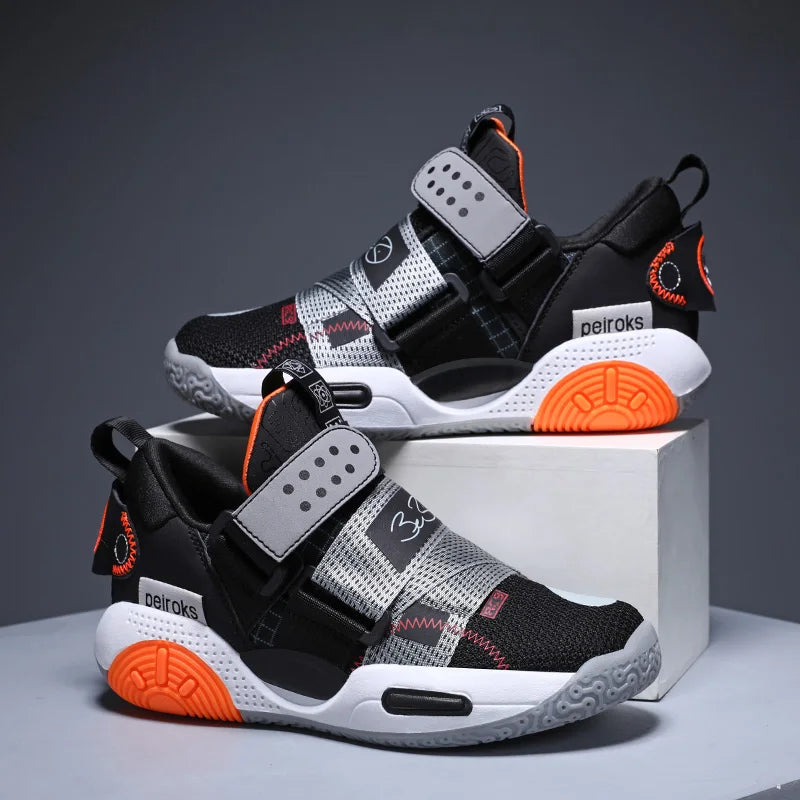 Kids’ Basketball Sneakers – Lightweight, Non-Slip Sports Shoes