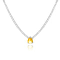 Crystal Stone Love Heart Necklace