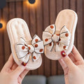 Girls’ Summer Princess Slippers – Soft Non-Slip Bow Beach Shoes