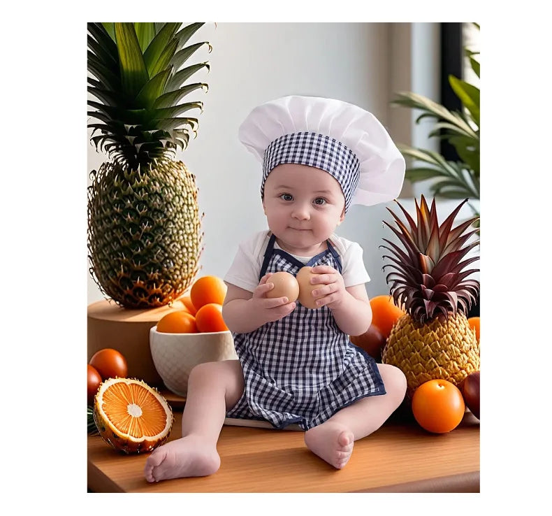 2pcs/set Chef Baby Cook Costume