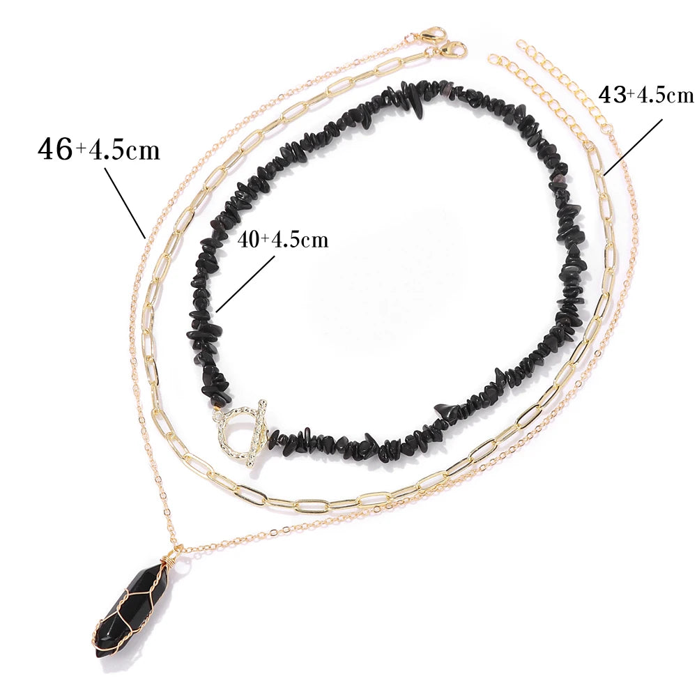 Summer Fashion Multi-layer Beads Necklace
