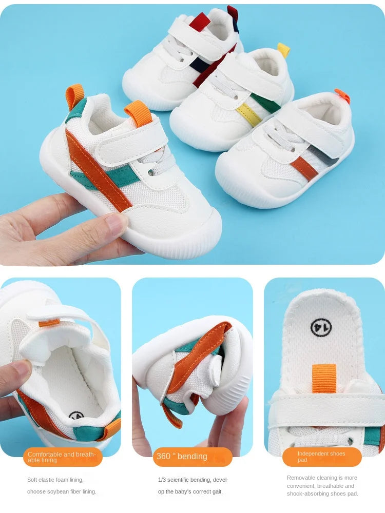 Baby Toddler Shoes (0–3 Years) – Soft Bottom Non-Slip Breathable Sneakers
