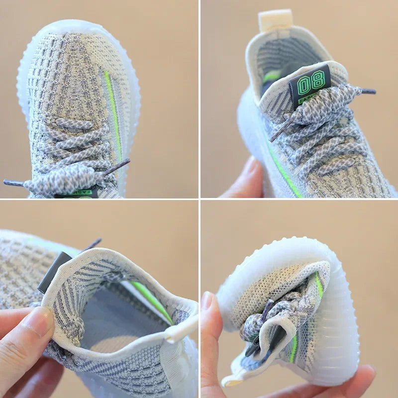 Kids Summer Sneakers – Breathable Lightweight Non-slip Casual Shoes (Size 21-32)