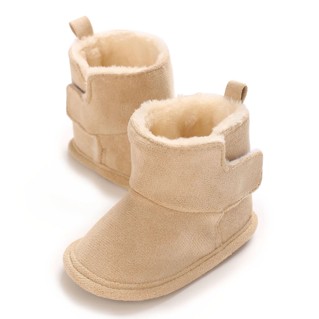 0-18M Apricot New Soft Winter Boots