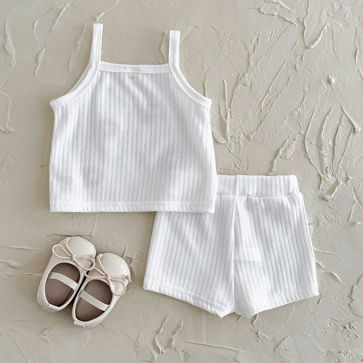 2PCS Baby Girl Summer Set – T-shirt & Shorts