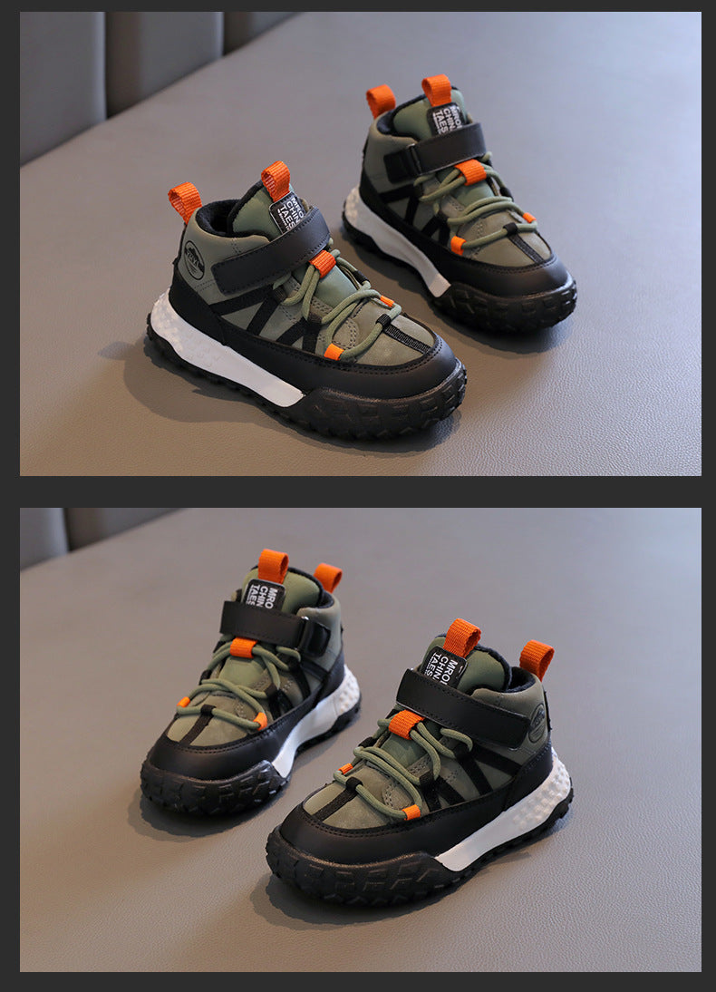 Kids Autumn/Winter Sneakers – Plush Warm Casual Sport Shoes