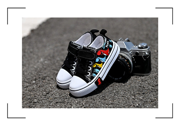 Kids Canvas Shoes – Breathable Low-Top Casual Sneakers