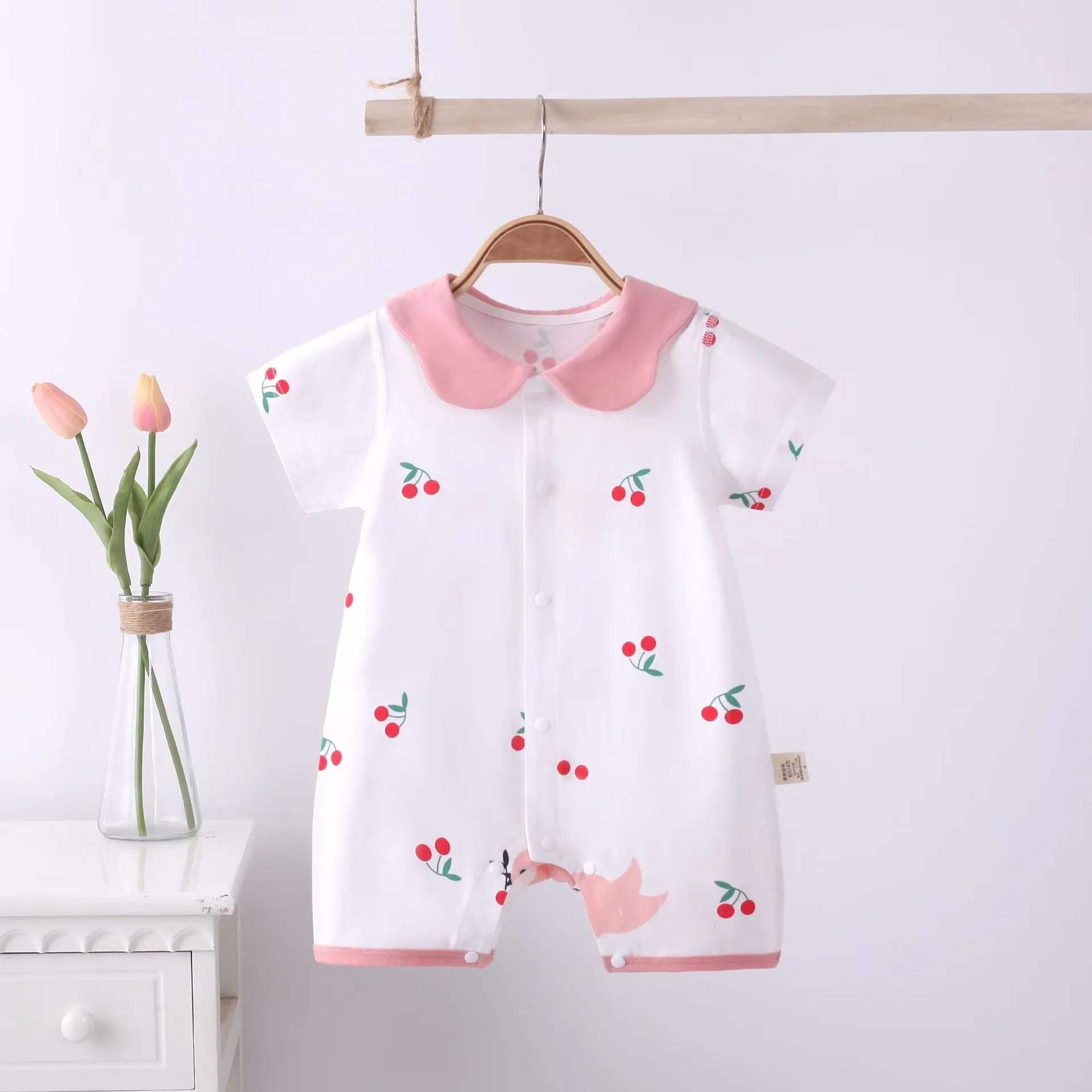 Infant Short Romper, Summer Lightweight Jumpsuit