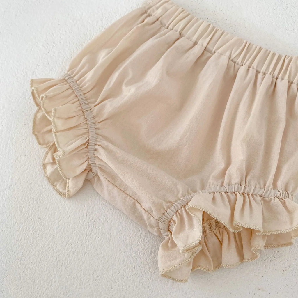 2PCS  Baby Girls Shorts Set  For 0-24 M