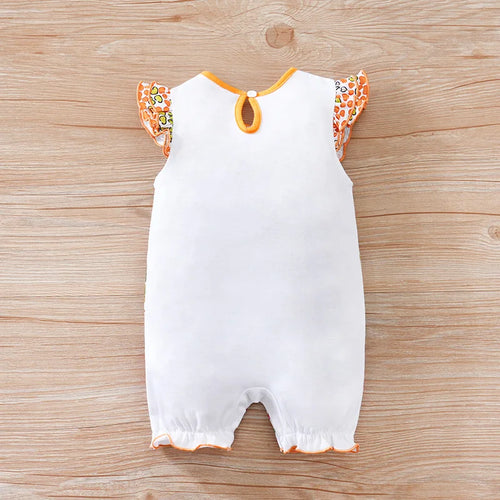 0-18 Flying Sleeve Baby Jumpsuit