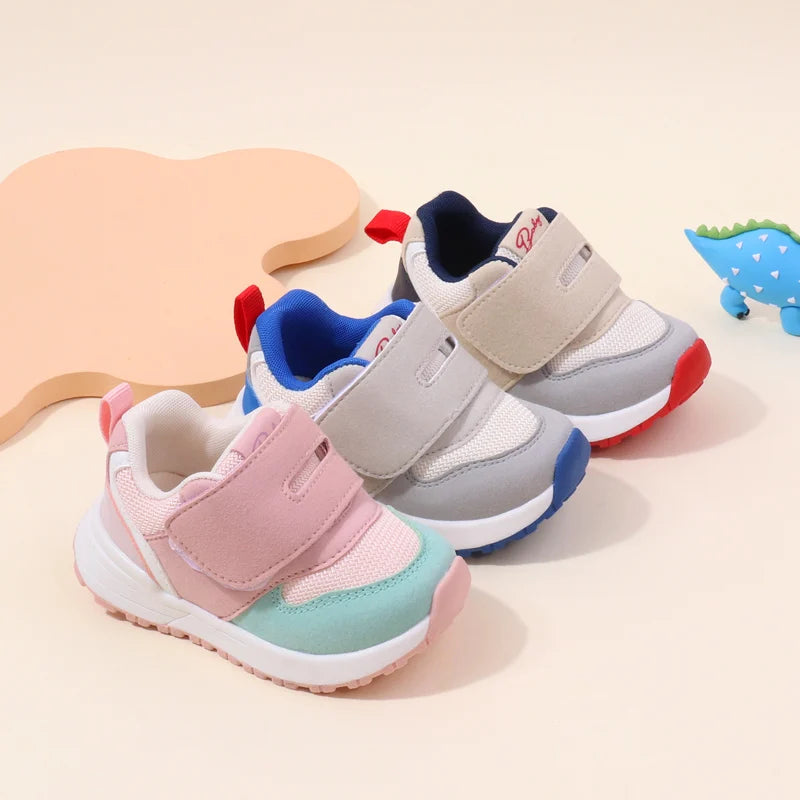 Kids  Prewalker Sneakers – Rubber Sole Anti-Slip Casual Shoes
