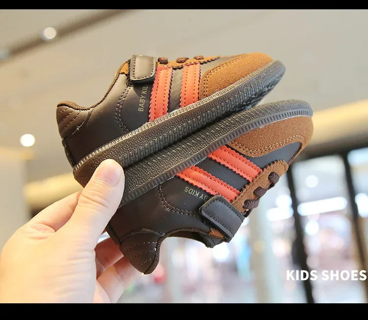 Kids’ Sneakers – Soft-Soled, Hook & Loop Casual Shoes