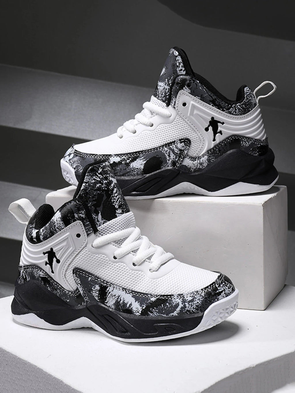 Kids 2025 Basketball Sneakers – Thick Sole Non-Slip Sports Shoes