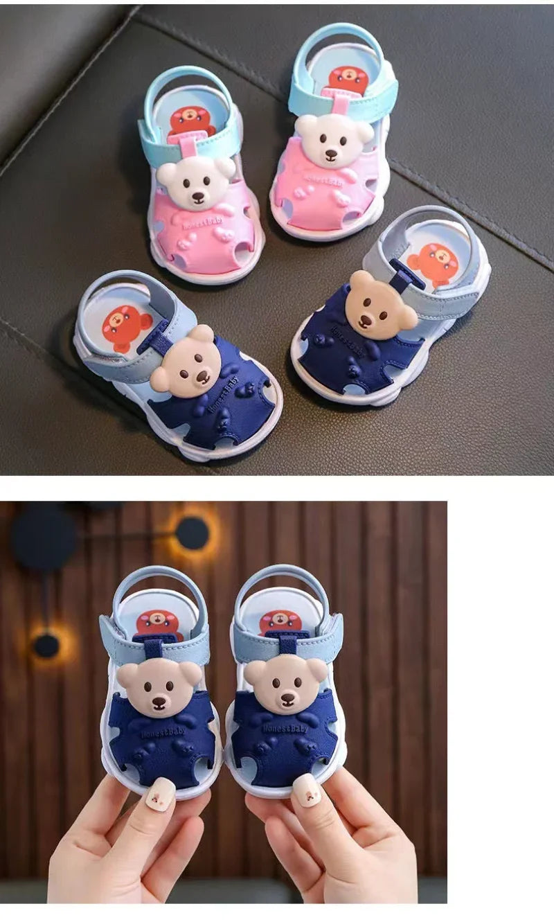 Kids Summer Cartoon Sandals – Soft Sole Toddler & Student Shoes