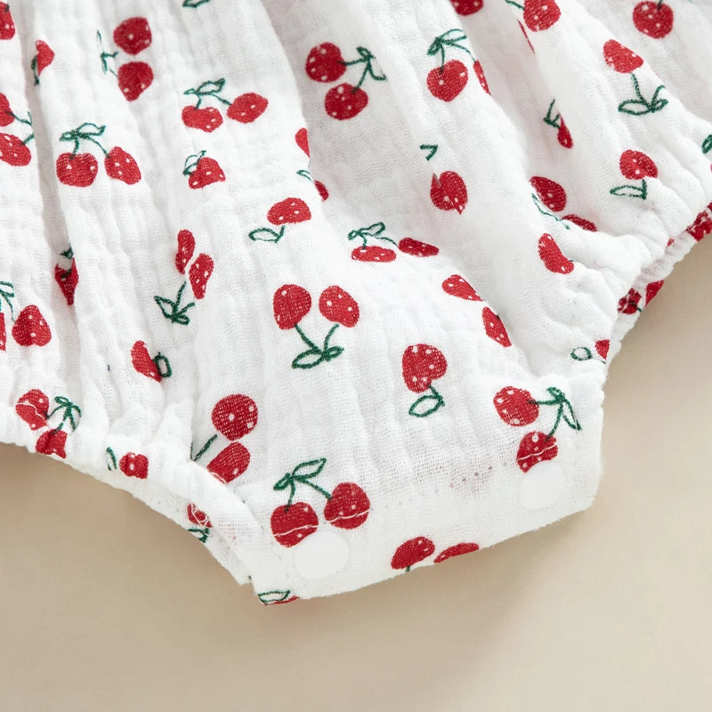 Baby Girl Sleeveless Romper & Headband (0–12M)