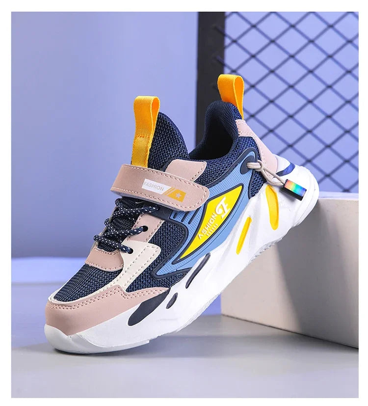 Kids’ Mesh Sneakers – Breathable, Non-Slip Running Shoes