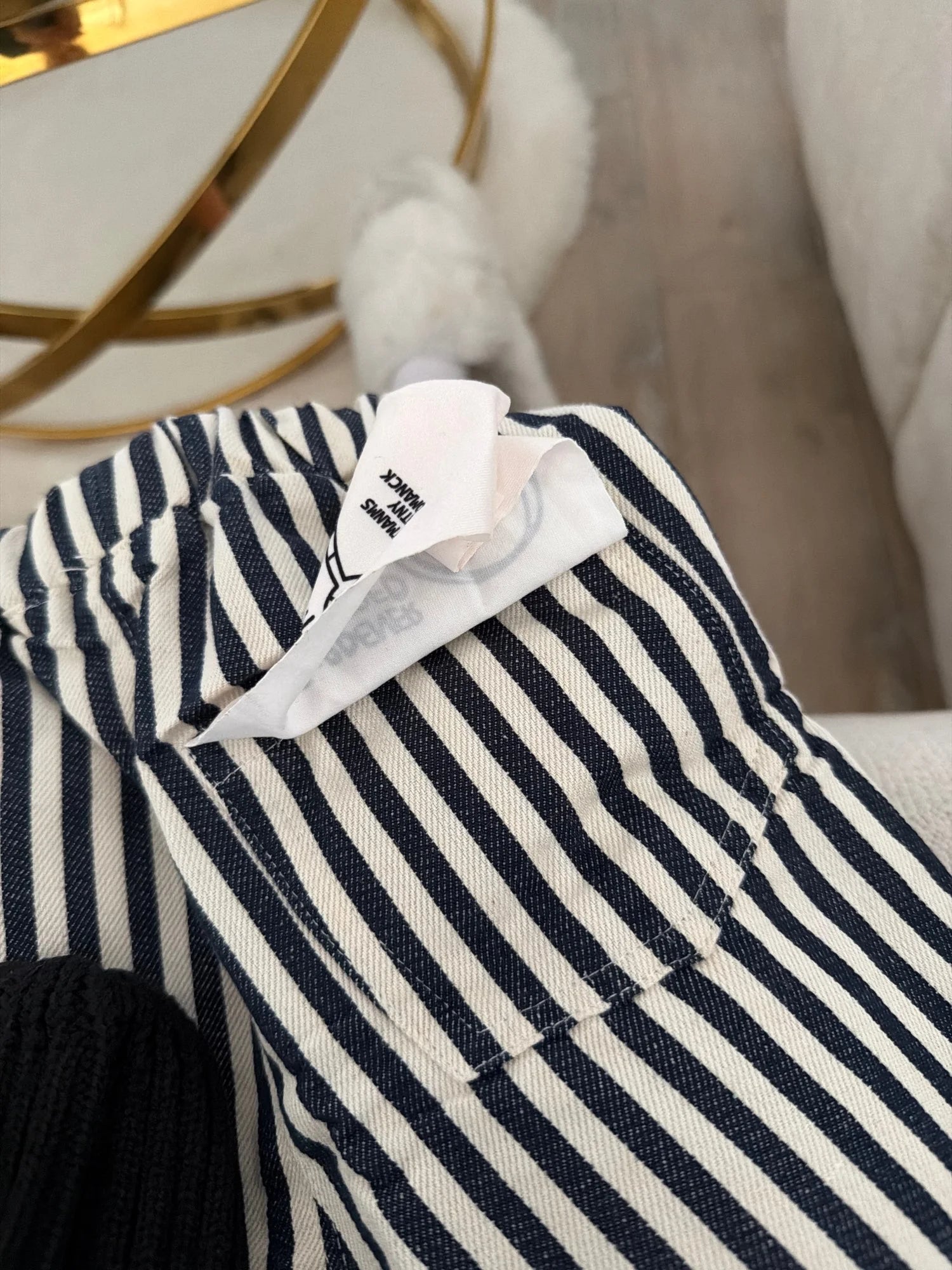 Kids Spring Striped Denim Pants (0–5Y)