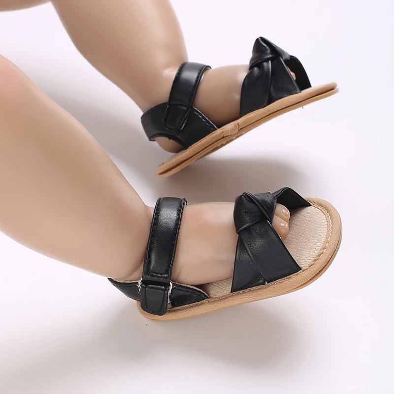 Baby Summer Sandals (0–18M) – Open-Toe Non-Slip Soft Shoes