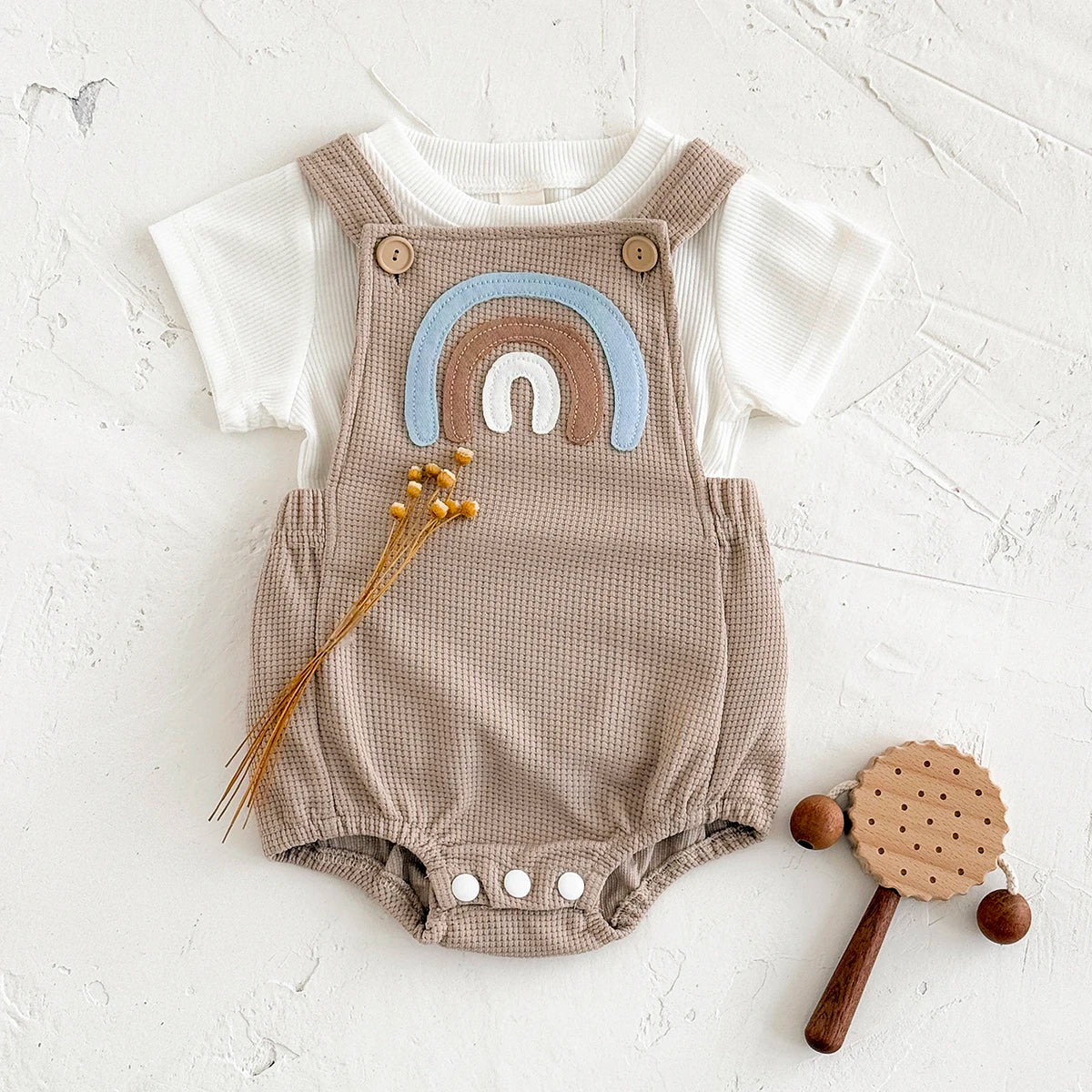 2PCS Baby Summer Set – Romper & T-shirt