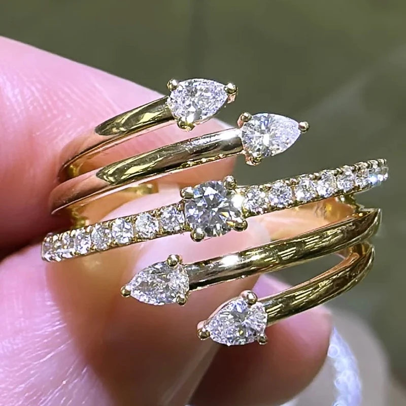 Caoshi Stylish With Zirconia Ring