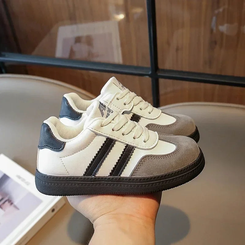Kids’ Retro Sport Sneakers – Breathable Casual Shoes