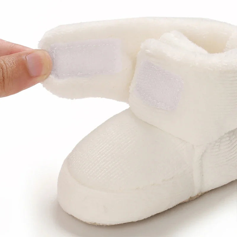 Baby Winter Snow Boots (0–18M) – Plush Soft Sole Toddler Shoes