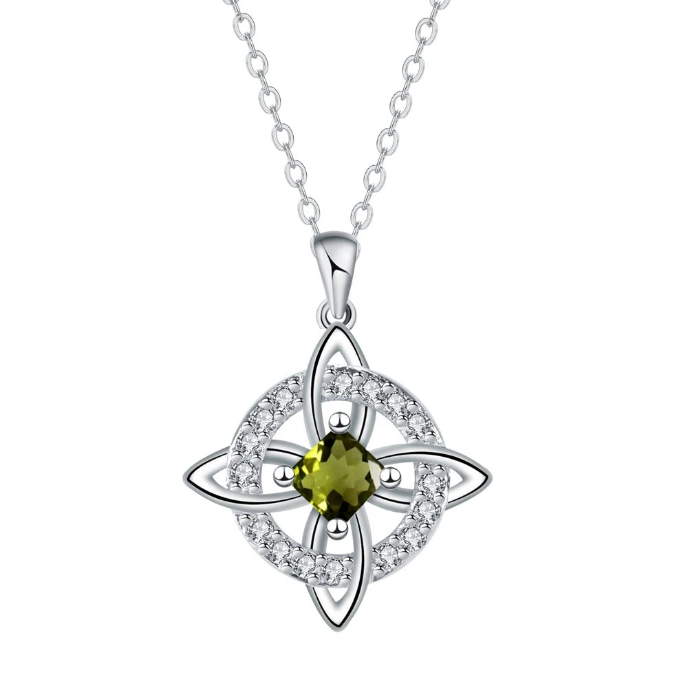 Dainty 5A Birthstone Pendant Necklace