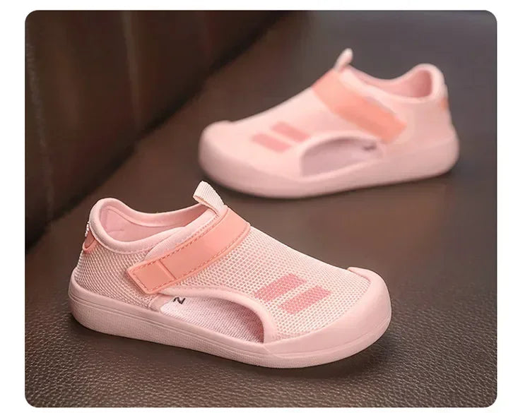 Kids Mesh Sport Sandals – Lightweight Closed-Toe Casual Shoes (23-36)